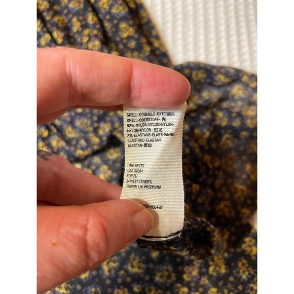 Fee People Hello and Goodbye Mesh Black Floral Long Sleeve Maxi Dress Sm Cottage - Picture 12 of 12